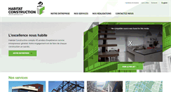 Desktop Screenshot of habitatconstruction.ca