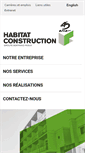 Mobile Screenshot of habitatconstruction.ca